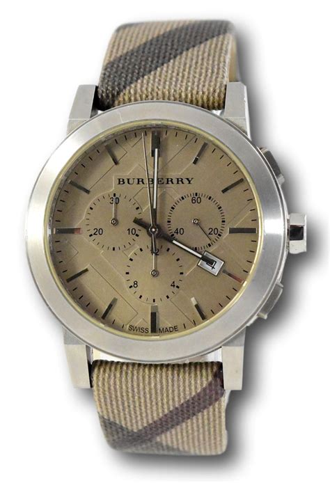 fake burberry watches for men|Burberry watch men's leather strap.